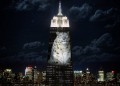Застрашени животни на фасадата на Empire State Building