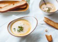 Френска супа с пиле, сирене и крутони с чесън