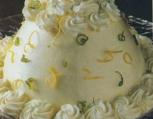 Десерт със сметана и лимони