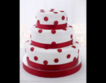 Триетажна торта „Червено кадифе“